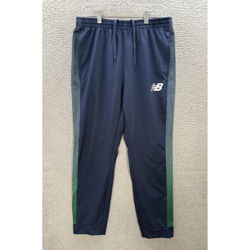 New Balance Track Pants Adult L Blue All Motion 4 Way Stretch Running Wind Pant